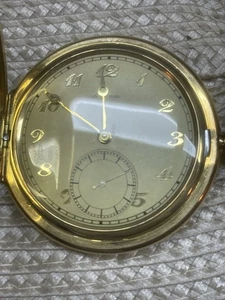 Gold ALPINA 585 Taschenuhr Nr.338 mit Etui wie Neu Um 1930 - Bild 1 von 24