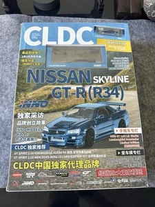 INNO64 x CLDC 1:64 Nissan GTR R34 (Chrome Blue Carbon Fiber) with Magazine - Picture 1 of 12