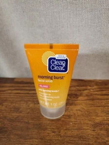 Clean & Clear Morning Burst Facial Scrub with Bursting Beads Oil-Free  1 OZ - Picture 1 of 2