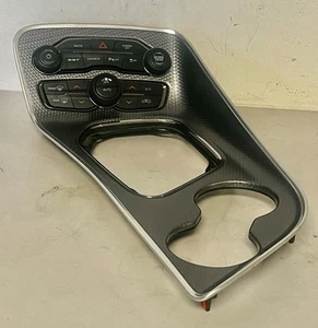 Dodge Challenger Hellcat Center Console Shifter Bezel With Multi Media Stack OEM - Picture 1 of 7