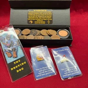 The Australian Penny Box - 32 monedas • Pins olímpicos • Marcador • Gran regalo - Imagen 1 de 17