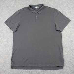 James Perse Polo Shirt Mens 5 Gray MSX3337 Supima Cotton Soft USA Casual XXL - Picture 1 of 13