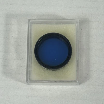 Orion #80A Blue 1.25” Telescope Filter – Planetary Contrast – With Case - Image 1 of 3