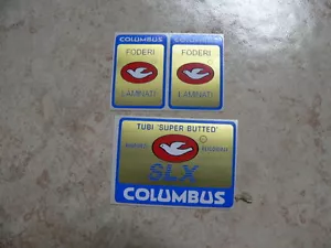 stickers adesivi per bici da corsa vintage columbus SLX - 3 pezzi blu - Bild 1 von 1
