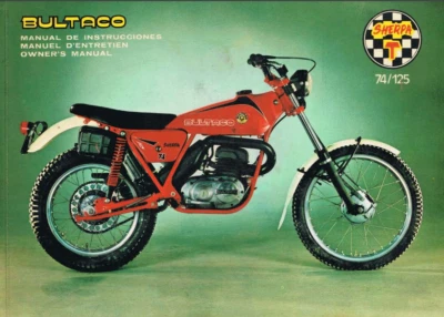 1976 Bultaco Sherpa T 74 125 Mod 184 185 на компакт-диске руководство пользователя 150 страниц английский + - Изображение 1 из 4