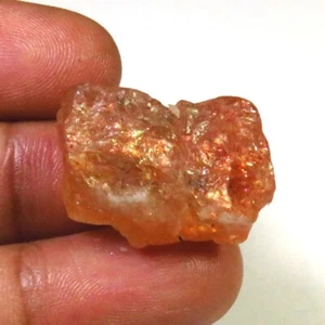Natural African Gems 33cts Rainbow Sunstone 21x13mm Sunstone Rough Gems SR-448 - Picture 1 of 10