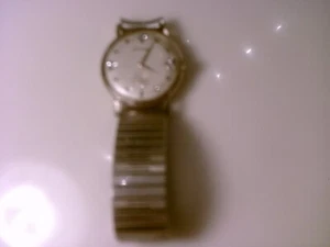 1969 Bulova M9 10KT Gold Filled watch with Diamond Bezel Working - Picture 1 of 15