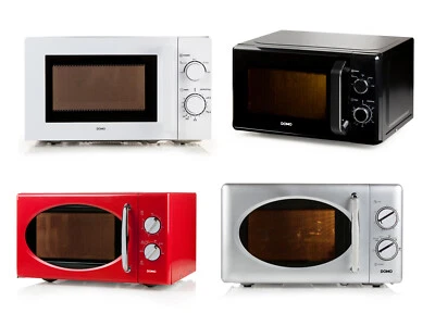 Small Retro Microwaves, Microwave Cool Microwaves with Timer & Defrost Function - Image 1 of 4
