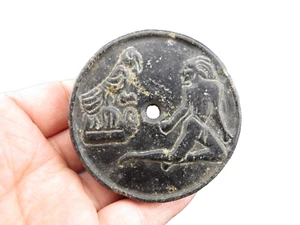 China,old jade,hongshan culture,Black magnet,rare Rock paintings,pendant Y336 - Picture 1 of 5