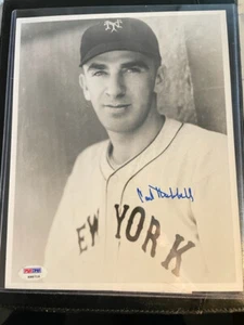 Carl Hubbell New York Giants Autographed 8x10 Photo PSA Authenticated - Picture 1 of 4