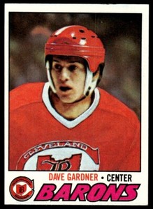 1977-78 Topps Dave Gardner Cleveland Barons #258