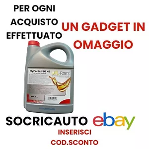 5 Litri Olio Idraulico Iso 46 OIL-PARTS HYDRO ISO 46 Antiusura Antischiuma - Foto 1 di 4