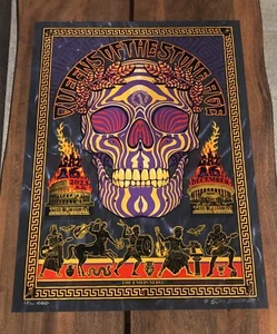 Queens Of The Stone Age Poster EMEK 12/16/24 Black/Yellow Lenticular AE xx/30 - Picture 1 of 3