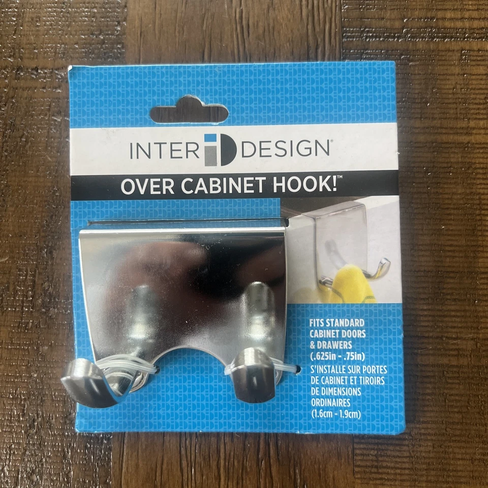 InterDesign 29420 Over The Cabinet Hook Stainless Steel