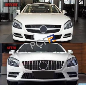 Parrilla de parachoques delantero estilo GT 2013-2016 para Mercedes-Benz Clase SL R231 - Imagen 1 de 12
