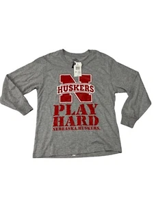 Nebraska Huskers Jungen TSI Sportswear grau Shirt L/S Play Hard Gr. M 10-12 - Bild 1 von 4