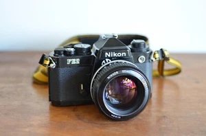 Nikon FE2 Film Camera & 55mm f/1.2 Nikkor Ai Lens - Picture 1 of 19