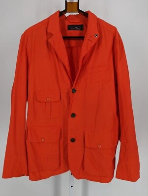 RLX Ralph Lauren Orange Tech Safety Blazer Outdoors Rare Large Polo RRL - image 1 of 4
