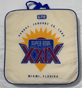 NFL Super Bowl XXIX 1/29/95 Chargers 49ers Miami Florida Stadium Seat Cushion - Picture 1 of 3
