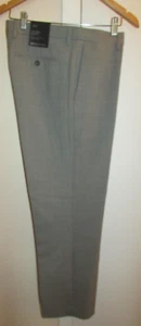 Pantalones de lana gris Banana Republic para hombre a medida calce ajustado talla 35 x 30 nuevos - Imagen 1 de 8