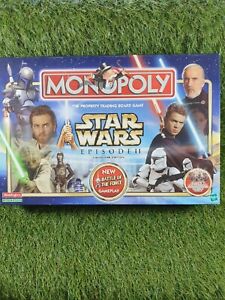 Star Wars Episode 2 Monopoly Board Game Collectors Edition 100% Complete (box O)
