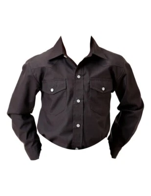 Camisa Roper Western para niños L/S gris liso a presión 01-030-0025-0682 GY Foto 1 de 2