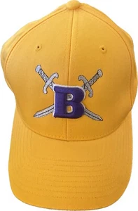 B Royals Yellow Baseball Cap Pacific Headware Double Sword Adjustable Strap - Picture 1 of 8