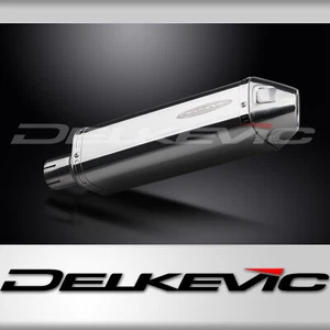 Delkevic Slip On 13" Tri-Oval Stainless Pair Of L & R Exhaust Mufflers & Straps - Bild 1 von 5