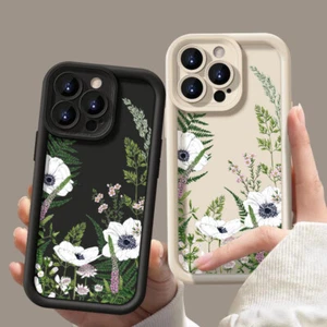 For iPhone 16 15 14 13 Pro Max 12 11 XR XS Shockproof Floral Soft TPU Case Cover - Picture 1 of 21