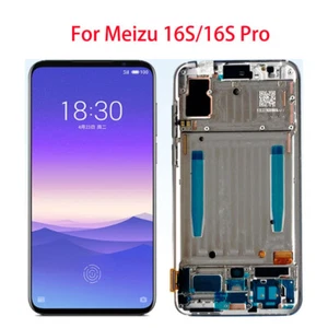 6.5'' Original For Meizu 16S /16S Pro AMOLED Display Touch Screen Digitizer W/Fr - Picture 1 of 7