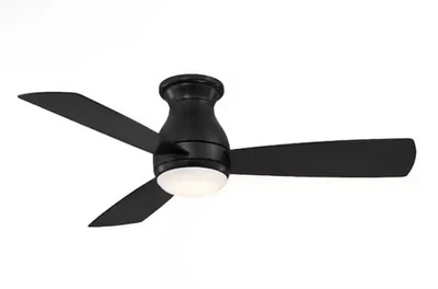 Fanimation FPS8332BW Hugh 44" 3 Blade Outdoor LED Ceiling Fan - Black - Image 1 of 4