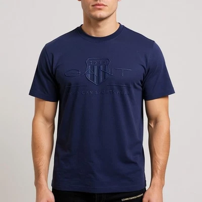 Gant Shield Short Sleeve T-shirts , Embroidery Logo . - image 1 of 4