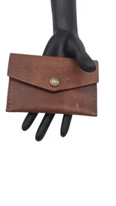 Portland Leather Goods Mini Envelope Wallet PLG Snap Closure 2 Card - Bild 1 von 5