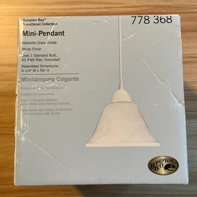 Hampton Bay Transitional Collection Mini Pendant Light - BRAND NEW - Image 1 of 4