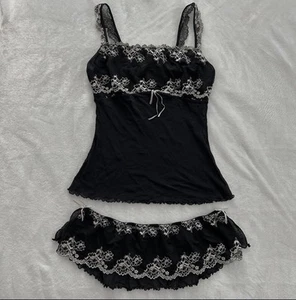Gilligan O'Malley Sleepwear lingerie matching sheer lace set RARE - Picture 1 of 3