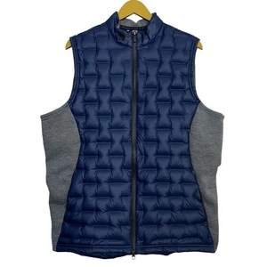 Adidas Mens Frost Guard Insulated Duck Down Puffer Golf Vest Size L Blue NEW - Picture 1 of 13