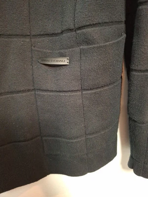 Suéter Blazer Armani Exchange Mezcla Algodón Botón Talla Med Foto 1 de 4