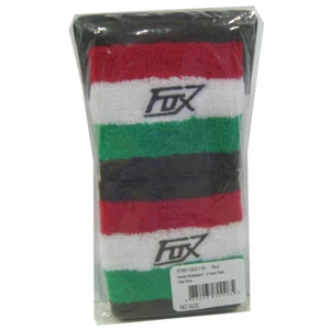 FOX POLSINI UNISEX MOD. WORLD BIANCO ROSSO VERDE NERO CON LOGO TG.UNICA - Picture 1 of 2
