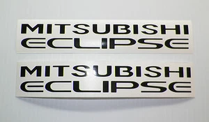 New 2000-2005 Mitsubishi ECLIPSE Rear Bumper Embossed Letter Decals Inserts GTS - Picture 1 of 4