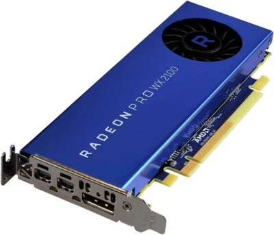 Scheda video grafica AMD Radeon Pro WX 2100 2GB GDDR5 GPU pcie 3.0 basso profilo - Immagine 1 di 3