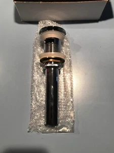 Popup Faucet Drain In Chrome Color With Overflow - Picture 1 of 4