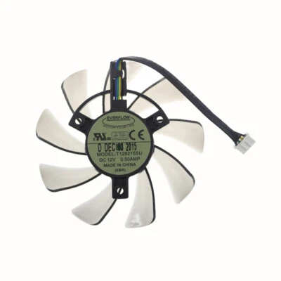 T129215SU DC12V 0.50AMP 4PIN diameter 87MM graphics fan - Image 1 of 2