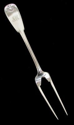 TIFFANY & CO PALM STERLING SILVER 8" BAKED POTATO FORK - Image 1 of 4
