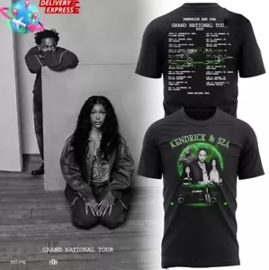 Kendrick Lamar x SZA Grand National Tour 2025 T-Shirt Gift For Fans - Picture 1 of 6