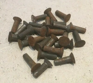 3/16" x 5/8" Steel Counter Sunk Head Rivets. Slight Storage Corrossion - Picture 1 of 1