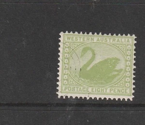Australia Occidental 1905/12 Cisne 8d verde manzana CTO SG 144 - Imagen 1 de 2