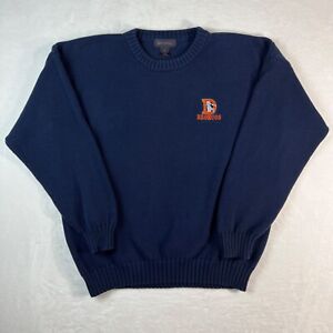 Antigua NFL Denver Broncos Sweater Long-sleeve Mens XL 100% Cotton