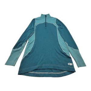 Outdoor Research Shirt Damen Größe M Blackridge 2 Top 1/4 Zip Pullover Pfau  - Bild 1 von 8