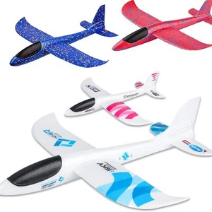 4 Pack Toy Airplanes, 17.5" Large Throwing Foam Plane, 2 Flight Mode, Aeropla... - Picture 1 of 9