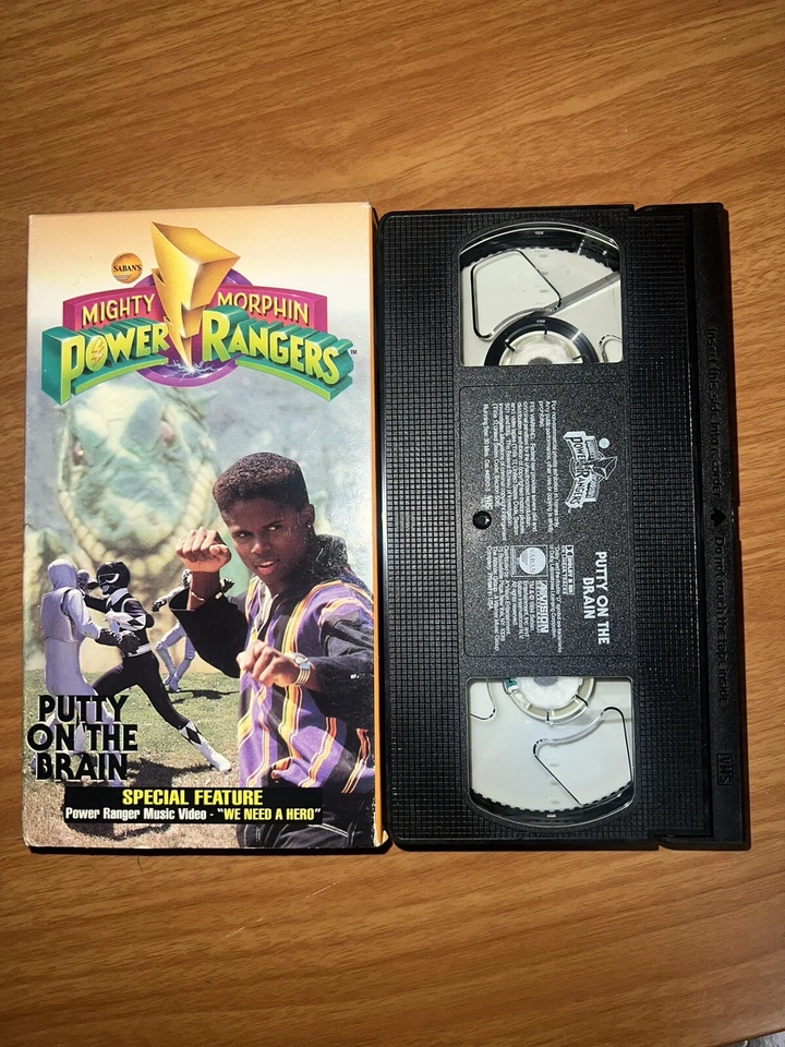 Mighty Morphin Power Rangers: Putty On The Brain (VHS, 1994) Saban Home Entertai - Image 1 of 1